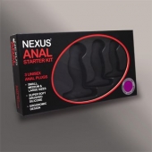 Набор из 3 массажеров простаты чёрного цвета NEXUS ANAL STARTER KIT - Nexus Range - в Евпатории купить с доставкой