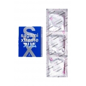 Розовые презервативы Sagami Xtreme FEEL FIT 3D - 3 шт. - Sagami - купить с доставкой в Евпатории
