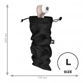 Черный мешочек для хранения игрушек Treasure Bag L - Satisfyer - купить с доставкой в Евпатории