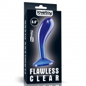 Синяя анальная втулка Flawless Clear Prostate Plug 6.0 - 15 см. - Lovetoy - в Евпатории купить с доставкой