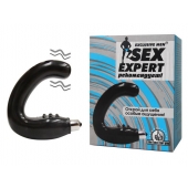 Чёрный массажёр простаты серии Sex Expert - Sex Expert - в Евпатории купить с доставкой