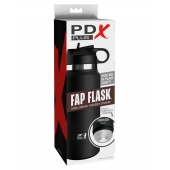 Черный мастурбатор в виде бутылки Fap Flask - Pipedream - в Евпатории купить с доставкой