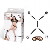 Леопардовая фиксация на матрас для рук и ног Classic Bedspreader - Lux Fetish - купить с доставкой в Евпатории