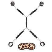 Леопардовая фиксация на матрас для рук и ног Classic Bedspreader - Lux Fetish - купить с доставкой в Евпатории