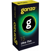 Прозрачные ультратонкие презервативы Ganzo Ultra thin - 15 шт. - Ganzo - купить с доставкой в Евпатории