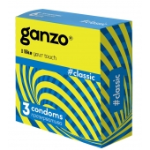 Классические презервативы с обильной смазкой Ganzo Classic - 3 шт. - Ganzo - купить с доставкой в Евпатории