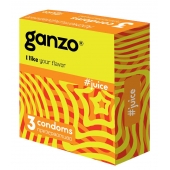 Ароматизированные презервативы Ganzo Juice - 3 шт. - Ganzo - купить с доставкой в Евпатории