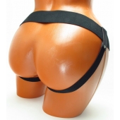 Трусики для страпона коричневого цвета - БДСМ Арсенал - купить с доставкой в Евпатории