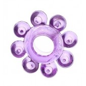 Мягкая фиолетовая гелевая насадка - Toyfa Basic - в Евпатории купить с доставкой