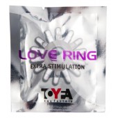 Прозрачное гелевое эрекционное кольцо с шипиками - Toyfa Basic - в Евпатории купить с доставкой