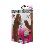 Коричневая насадка на пенис Wolftooth Sleeve - 13 см. - Baile - в Евпатории купить с доставкой