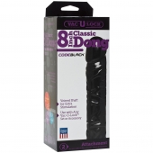 Насадка-фаллоимитатор Vac-U-Lock CodeBlack 8 Inch Classic Dong - 19,3 см. - Doc Johnson - купить с доставкой в Евпатории