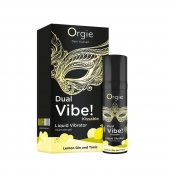 Съедобный жидкий вибратор Dual Vibe! со вкусом лимонного джина с тоником - 15 мл. - ORGIE - купить с доставкой в Евпатории