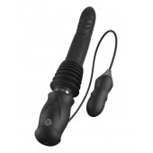 Черный автоматический вибромассажер с вибропулей Ultimate Silicone Thruster - Pipedream - купить с доставкой в Евпатории