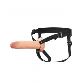 Полый страпон на ремнях 8’’ Hollow Silicone Strap-on - Pipedream - купить с доставкой в Евпатории