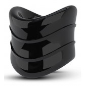 Черное эрекционное кольцо на мошонку Beef Ball Stretcher Snug X Long - Blush Novelties - в Евпатории купить с доставкой