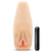Мастурбатор-вагина с вибрацией Soft   Wet Natasha Realistic Beige Masturbator - Blush Novelties - в Евпатории купить с доставкой