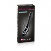 Вибратор с электростимуляцией Sizzling Simon Black Edition - 27 см. - MyStim - купить с доставкой в Евпатории