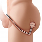 Кольцо на пенис с анальным стимулятором Stainless Steel Anal Hook   Cock Ring - BlueLine - в Евпатории купить с доставкой
