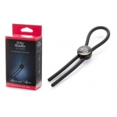 Тёмно-серое эрекционное кольцо с зажимом Again and Again Adjustable Cock Ring - Fifty Shades of Grey - в Евпатории купить с доставкой