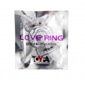 Прозрачное виброкольцо с двумя вибропульками - Toyfa Basic - в Евпатории купить с доставкой