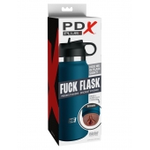 Смуглый мастурбатор-вагина в синей колбе F*ck Flask - Pipedream - в Евпатории купить с доставкой
