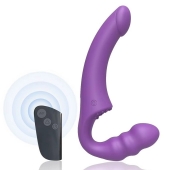 Фиолетовый безремневой страпон Straples Strap-On Dildo - Erokay - купить с доставкой в Евпатории