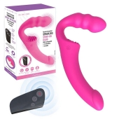 Розовый безремневой страпон Straples Strap-On Dildo - Erokay - купить с доставкой в Евпатории