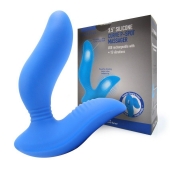 Синий вибромассажер простаты 3,5’’ Curve P-spot Massager - 12 см. - Erokay - в Евпатории купить с доставкой