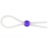 Прозрачное лассо с фиолетовой бусиной SILICONE COCK RING WITH BEAD LAVENDER - NMC - в Евпатории купить с доставкой