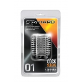 Прозрачная насадка с шипами STAY HARD COCK SLEEVE 01 CLEAR - Blush Novelties - в Евпатории купить с доставкой