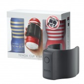 Набор Tenga Cup Vibrator 1st Set: вибратор Cup Vibrator, мастурбатор Original Vacuum Cup, мастурбатор Premium Original Vacuum Cup - Tenga - в Евпатории купить с доставкой