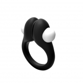 Черное эрекционное кольцо Zippy Vibrating Ring With Bullet - Adrien Lastic - в Евпатории купить с доставкой