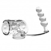 Прозрачная насадка на пенис и мошонку с анальным стимулятором Rilley - Baile - в Евпатории купить с доставкой