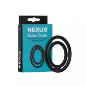 Черное двойное эрекционное кольцо Nexus Enduro Double - Nexus Range - в Евпатории купить с доставкой