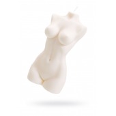 Белая интерьерная свеча в форме женского торса - 850 гр. - Pecado - купить с доставкой в Евпатории