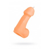 Оранжевая свеча в форме пениса - 47 гр. - Pecado - купить с доставкой в Евпатории