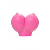 Розовая свеча «Сиськи» - 150 гр. - Pecado - купить с доставкой в Евпатории