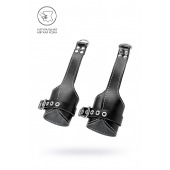 Черные подвесы с белой строчкой - Pecado - купить с доставкой в Евпатории