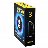 Супертонкие презервативы Ganzo Invisible - 3 шт. - Ganzo - купить с доставкой в Евпатории