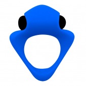 Синее эрекционное кольцо Wooomy Tribeс с вибрацией - Adrien Lastic - в Евпатории купить с доставкой