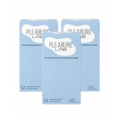 Набор из 3 упаковок ультратонких презервативов Pleasure Lab (по 12 шт.) - Pleasure Lab - купить с доставкой в Евпатории