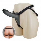 Черный полый мужской страпон London - 16,8 см. - Baile - купить с доставкой в Евпатории