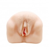 Телесный мастурбатор-вагина с оволосением и вибрацией - Baile - в Евпатории купить с доставкой