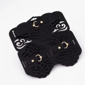 Фигурный набор для БДСМ-игр с узорами и золотистой фурнитурой - Crazy Handmade - купить с доставкой в Евпатории