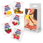 Набор из 5 саше съедобных смазок Tutti-Frutti - Биоритм - купить с доставкой в Евпатории
