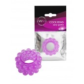 Лиловое эрекционное кольцо с 2 рядами стимулирующих шариков - Erowoman-Eroman - в Евпатории купить с доставкой