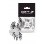 Эластичное эрекционное кольцо с черными «ресничками» - Sextaz - в Евпатории купить с доставкой