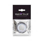 Эластичное эрекционное колечко с черными «ресничками» - Sextaz - в Евпатории купить с доставкой