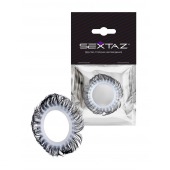 Эластичное эрекционное колечко с черными «ресничками» - Sextaz - в Евпатории купить с доставкой